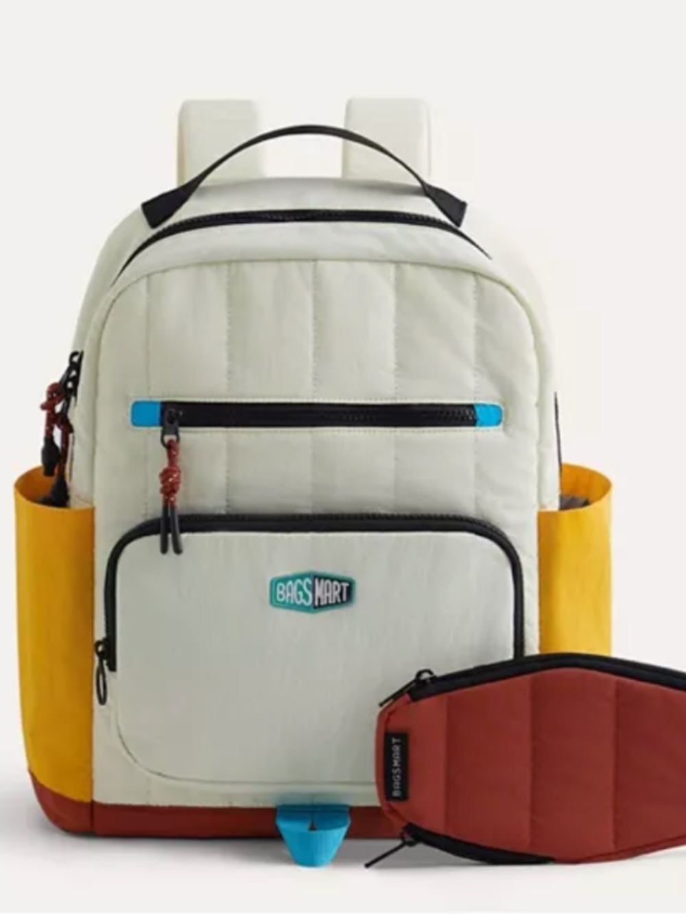 Bagsmart Walker 14L ColorBlock Kids Backpack Pencil Case Back to School Light